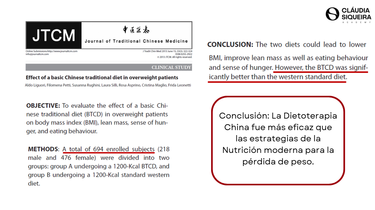 Publicación científica sobre diagnóstico energético y Medicina China
